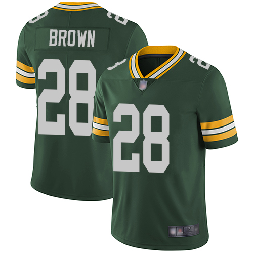 Green Bay Packers Limited Green Men #28 Brown Tony Home Jersey Nike NFL Vapor Untouchable
